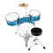 Ashthorpe 3-Piece Complete Kids Drum Set - Beginner Kit with 14" Bass, Adjustable Throne, Cymbal, Pedal & Drumsticks